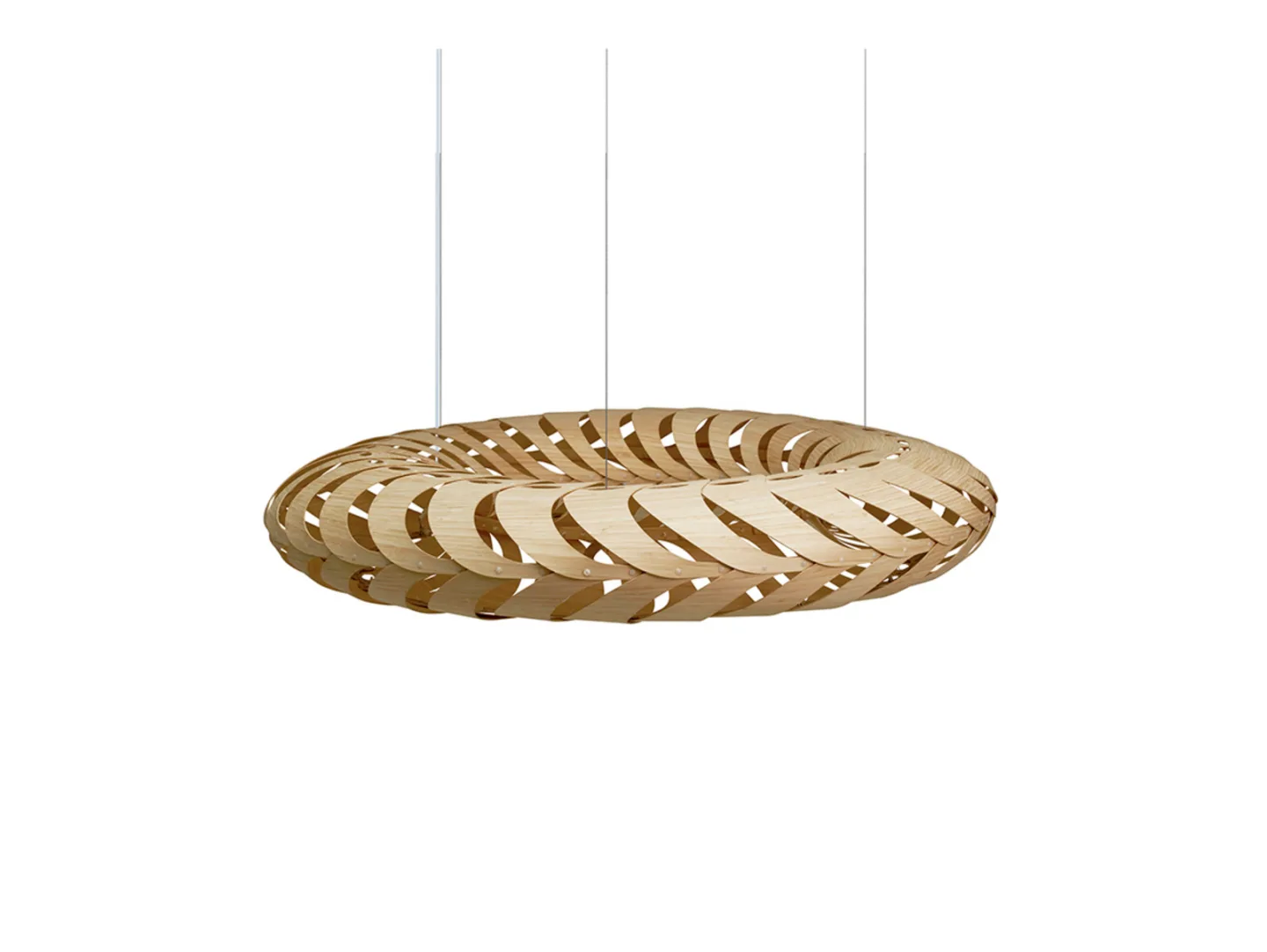 Maru Pendelleuchte Ø110 Bamboo - David Trubridge - Wohnzimmer - Bambus
