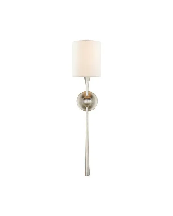 Dover Large Tail Sconce Burnished Silver Leaf