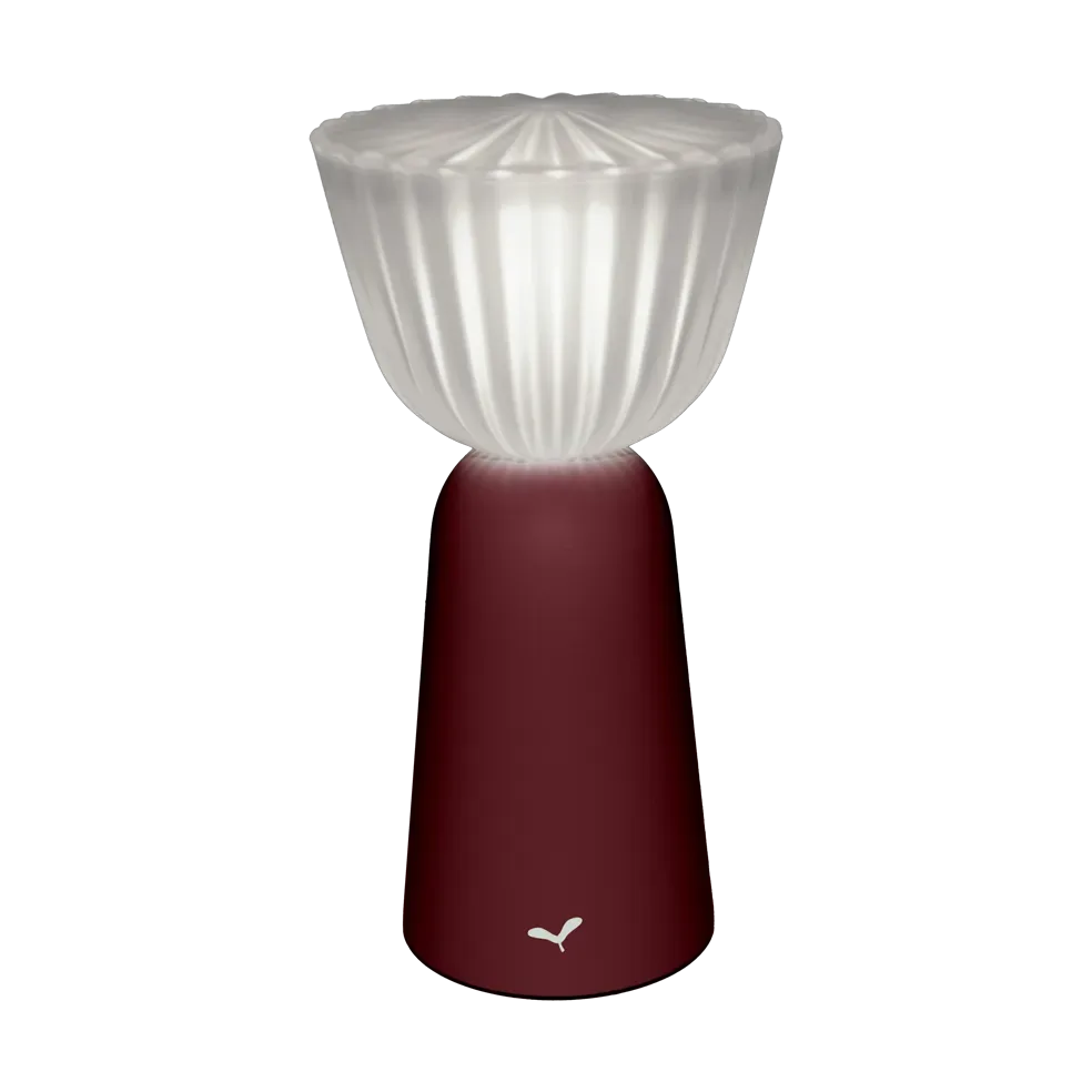 Fermob Swiing portabel bordslampa Black cherry (vinröd)