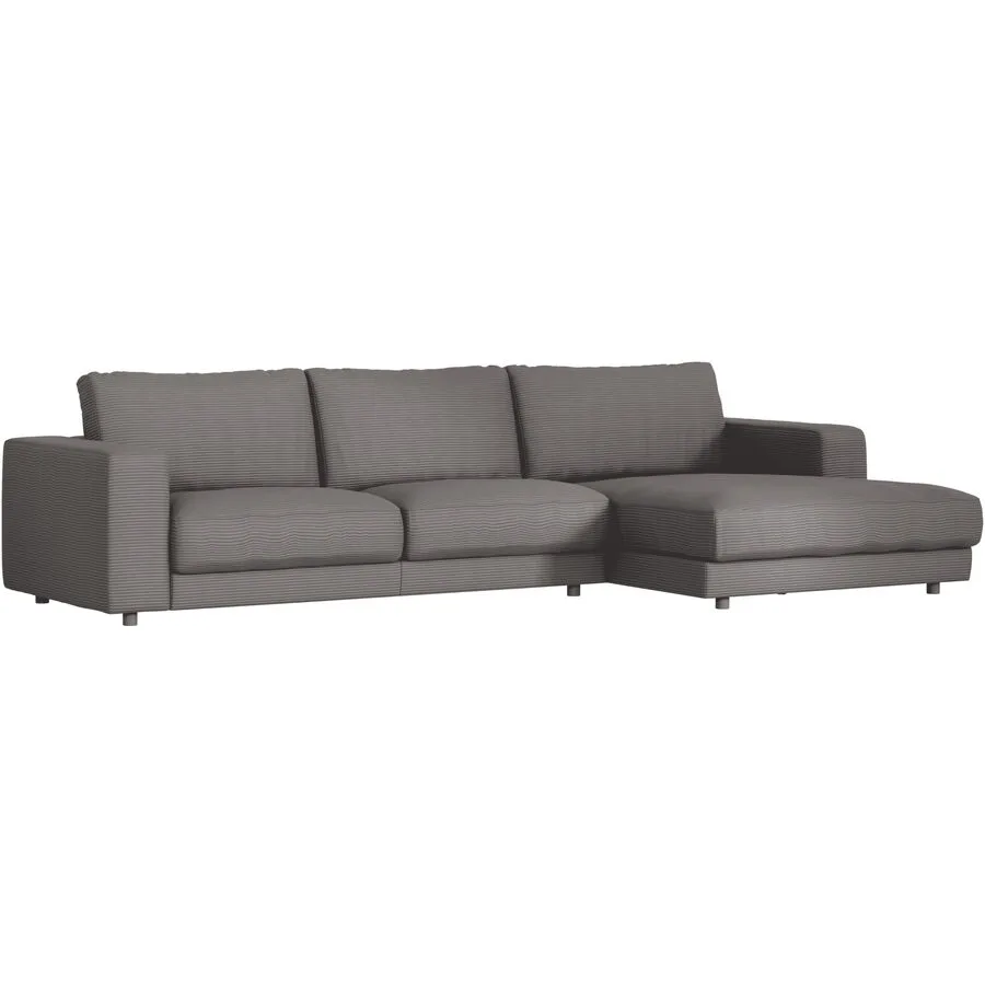 Ecksofa Ava Rechts Bezug: 88% Polyester, 12% Polyacryl dark grey B 330 T 170 cm - Möbel Konfigurator: Traummöbel individuell zusammenstellen