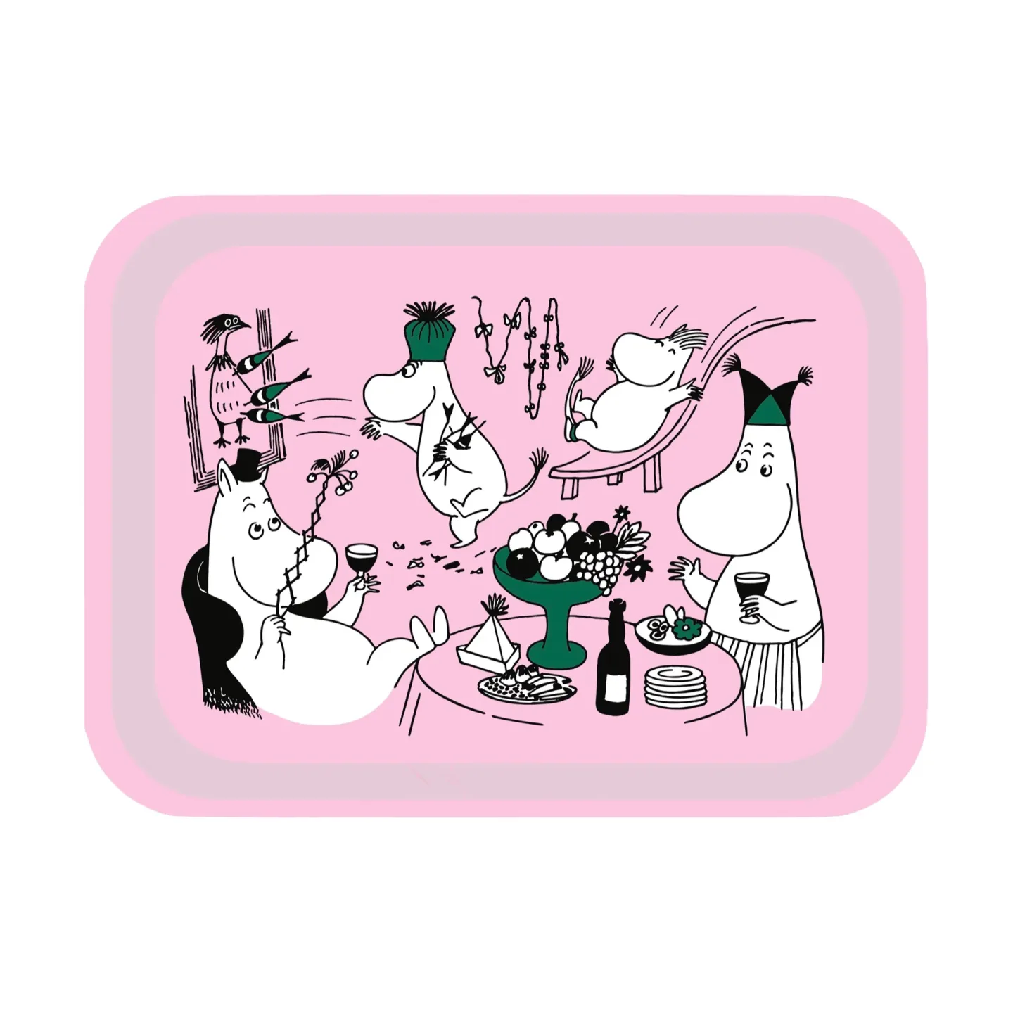 Opto Design Moomin 80 Tablett 20x27 cm Rosa