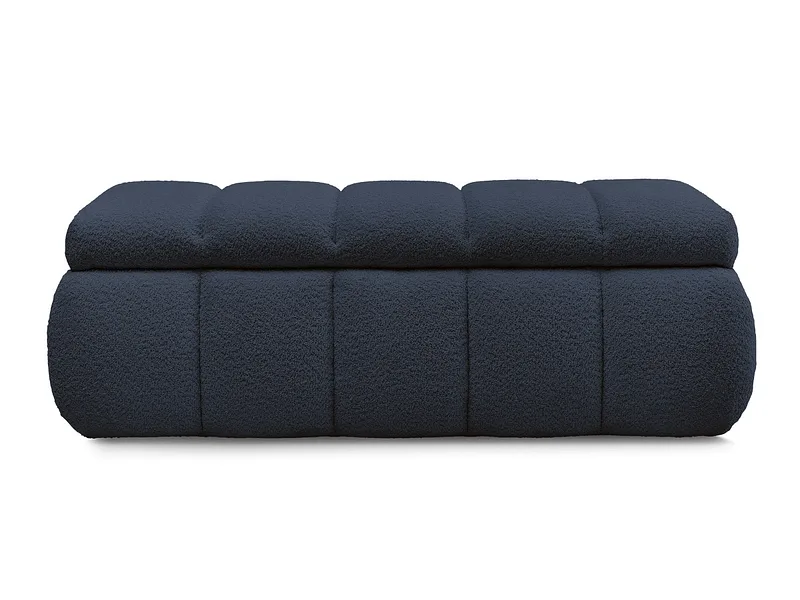 Bettkasten BOBOCHIC DENALI Boucle-Stoff dunkelblau