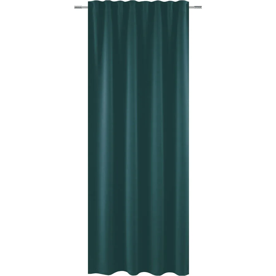 Vorhang Eva petrol 100% Polyester B 135 cm Halbtransparent