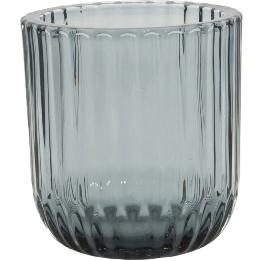 POINT-VIRGULE Windlicht Lamazère Blau Glas 9 cm 9.3 cm
