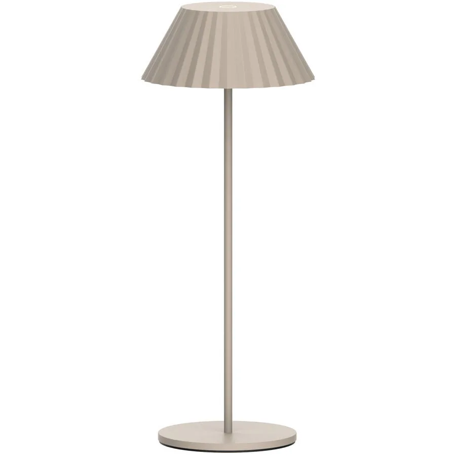 Tischlampe Smukke Weiss Metall/Aluminium B 17 cm H 33.5 cm - Material: Aluminium/Metall - Tischlampe