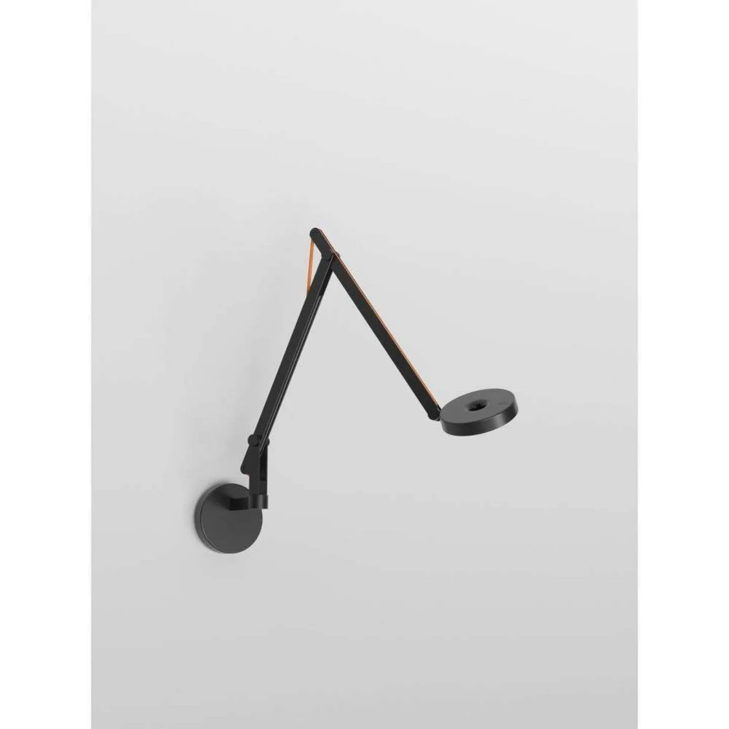 String W2 Mini Wandlampe DTW matt/schwarz/orange - Rotaliana - Wohnzimmer - Aluminium