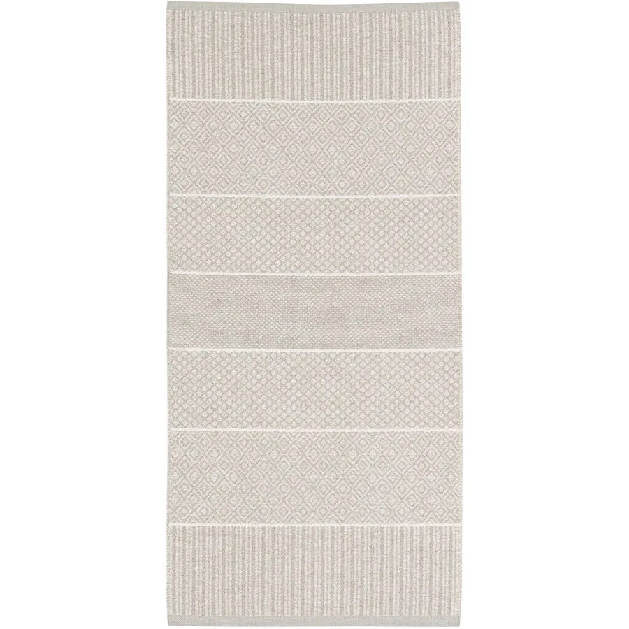 HORREDSMATTAN Teppich Alice sand Streifen Mischgewebe 70 x 100 cm