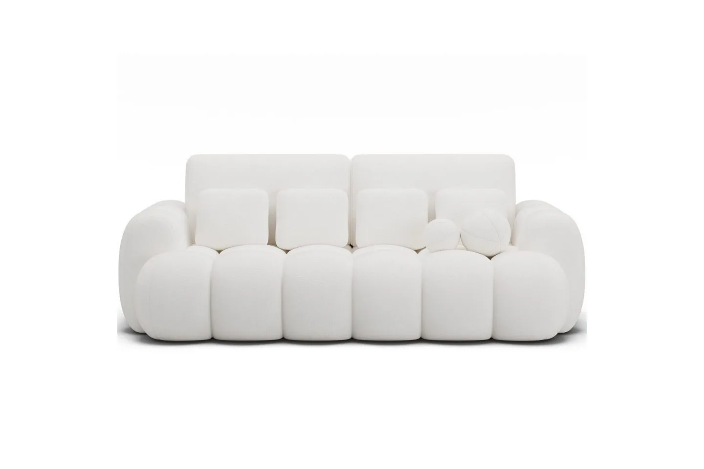 Soffa Eltap Cotonn 256x105x119 cm - Paolli 01, Vit
