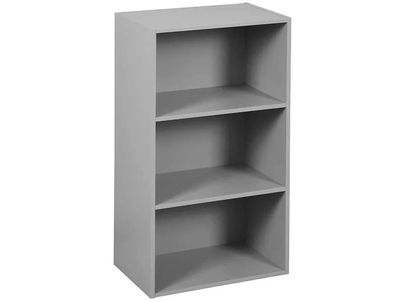 Bibliothek KIKI 29x42x80cm 3 Fächer 3 Tablare grau