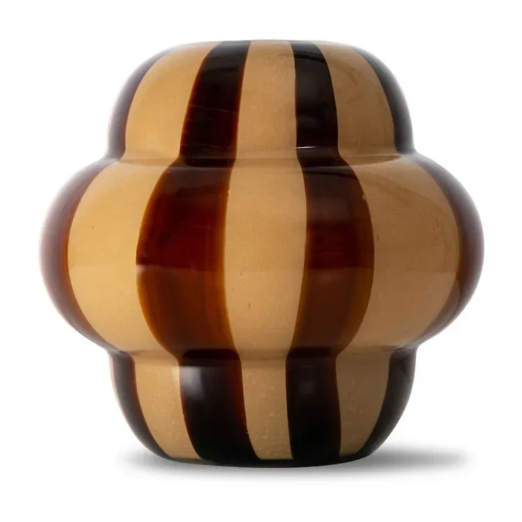 Byon Curlie Vase 20cm Braun-beige