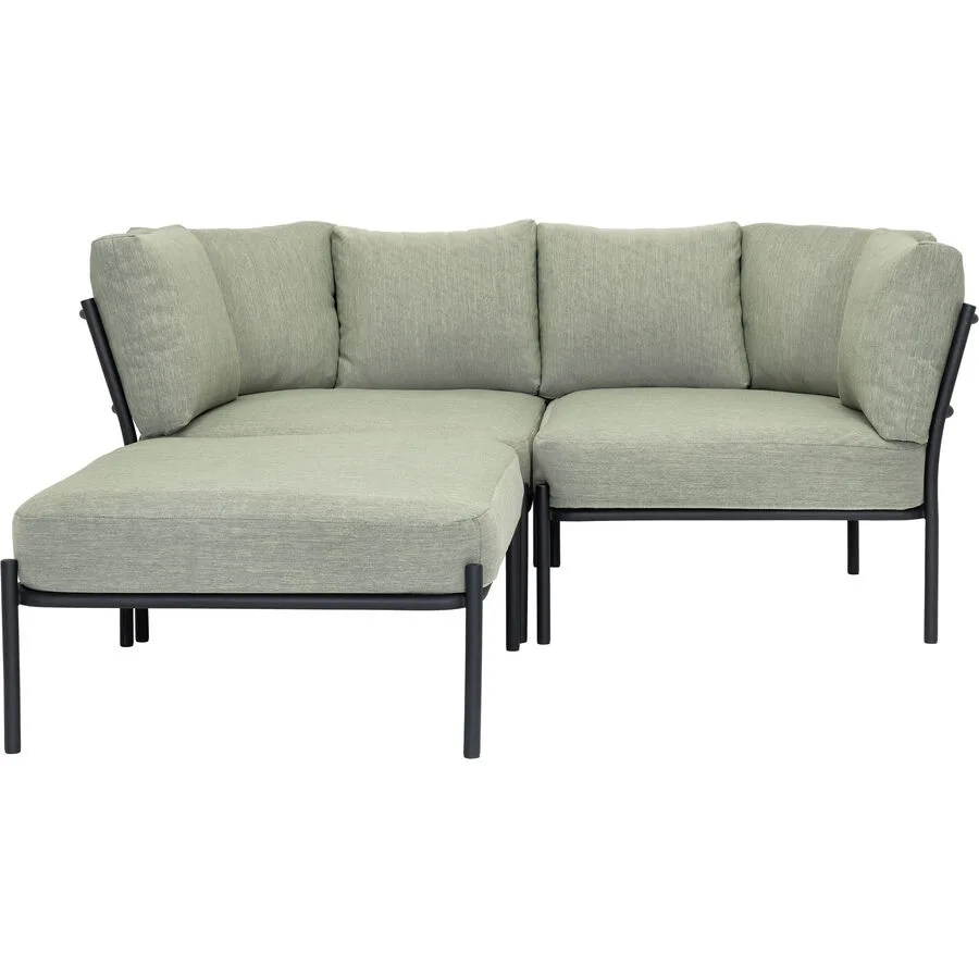 Gartenlounge Viano grün Stahl H 66 cm