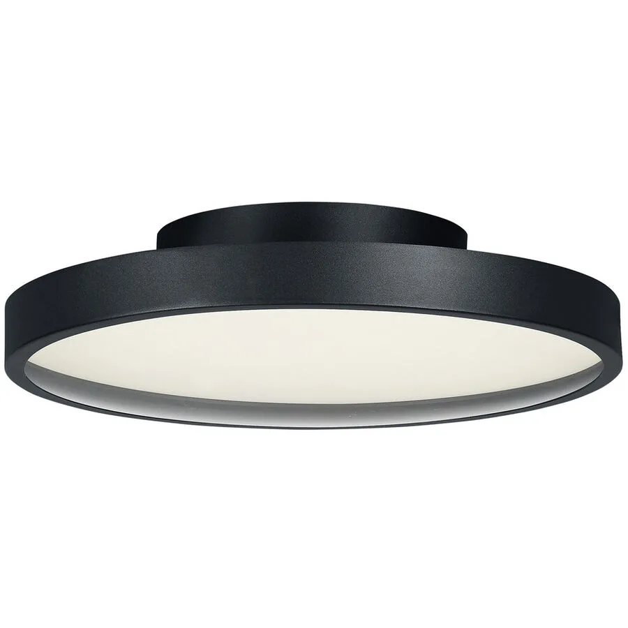 Designer-Deckenlampe Bankamp Cona schwarz D 31 cm - Material: Eisen/Acryl/Glas - LED - Lichtfarbe: Extra warmweiss - LED Energiesparlampen
