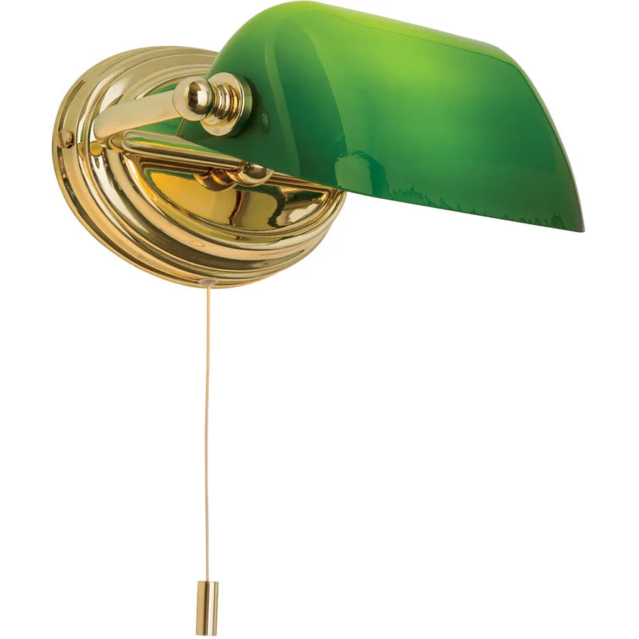 Briamond Wandlampe Harvard Glas/Messing 20 cm 9 cm - Material: Messing/Glas