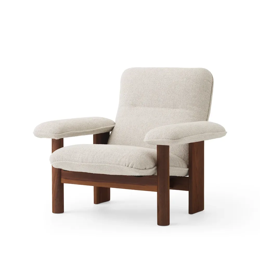 Audo Copenhagen Brasilia Sessel Walnut-Moss 011 grey