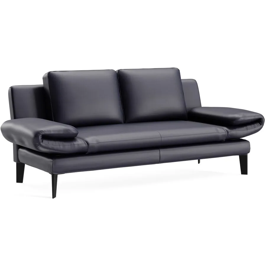 Sofa Jarek Leder dunkelblau B 281 T 83 cm - Möbel Konfigurator: Traummöbel individuell zusammenstellen