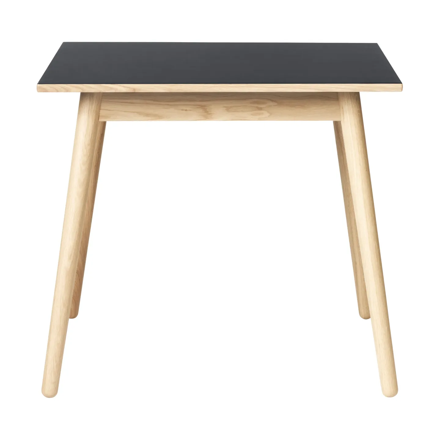 FDB Møbler C35A Esstisch 82x82 cm Black linoleum-oak nature waterbased laquer