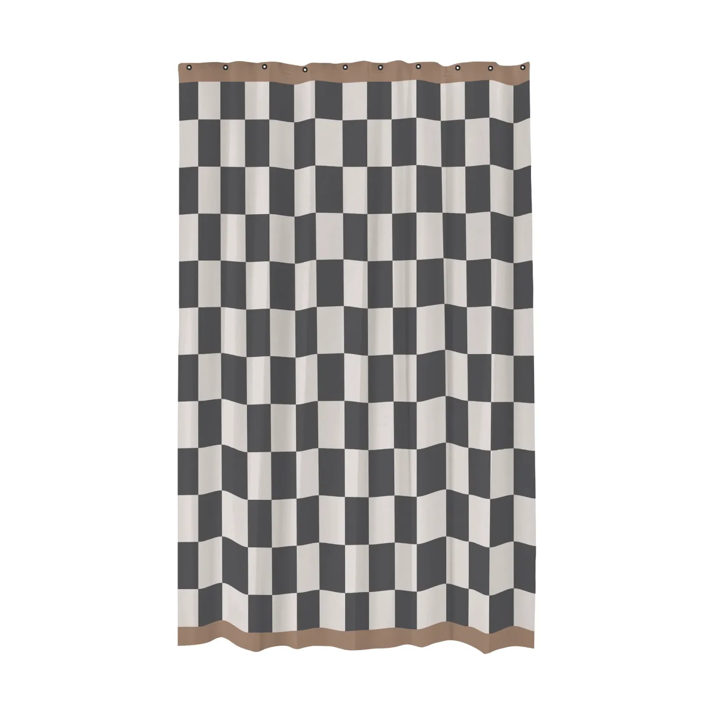 Mette Ditmer Retro Duschvorhang 150x200 cm Dark grey