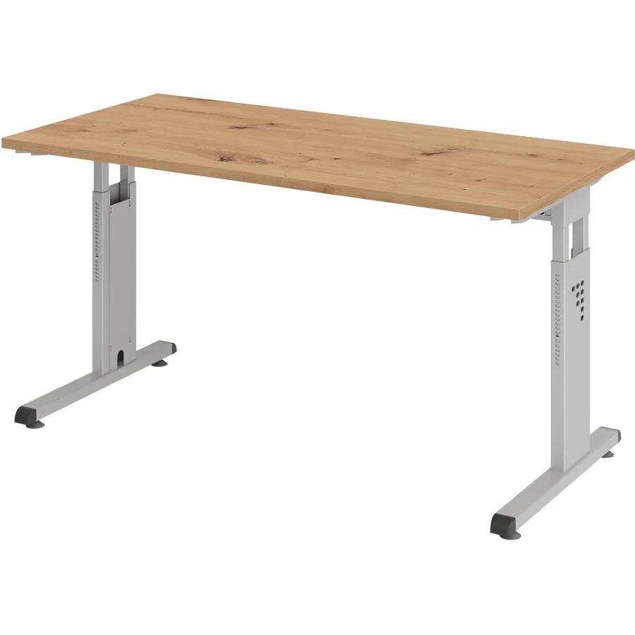 Schreibtisch Office Asteiche Holzwerkstoff B 140 T 67 cm