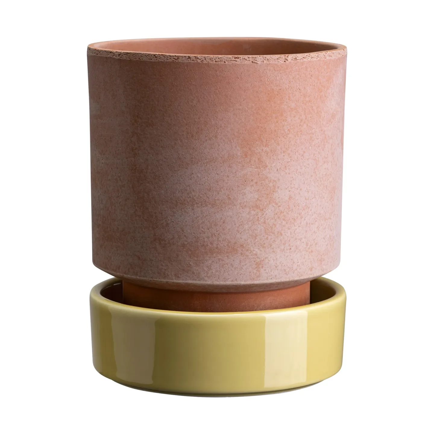 Bergs Potter Hoff Blumentopf Ø16 cm, Raw Rosa-Pale Yellow