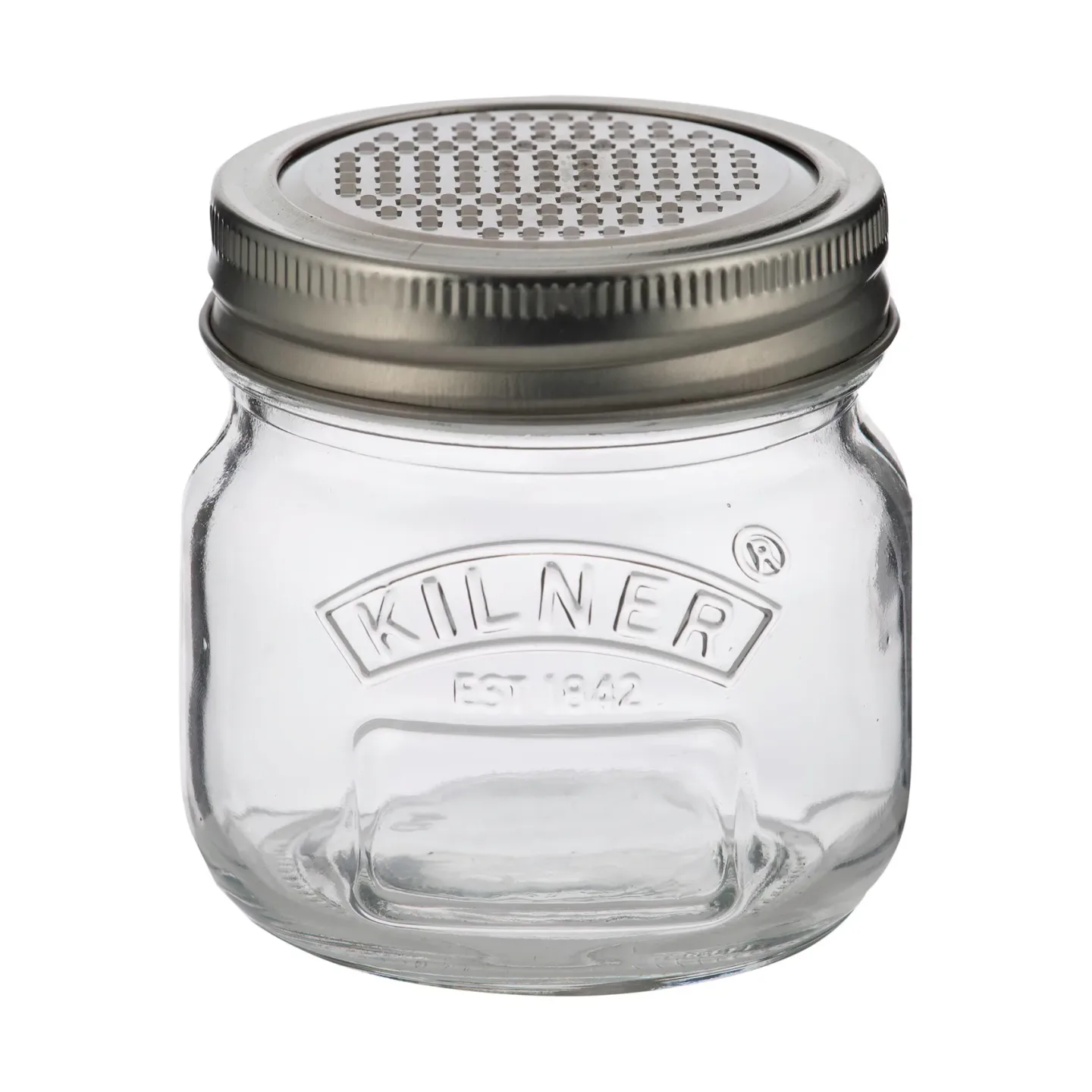 Kilner Kilner Vorratsglas mit Reibedeckel Silber-klar, 250 ml