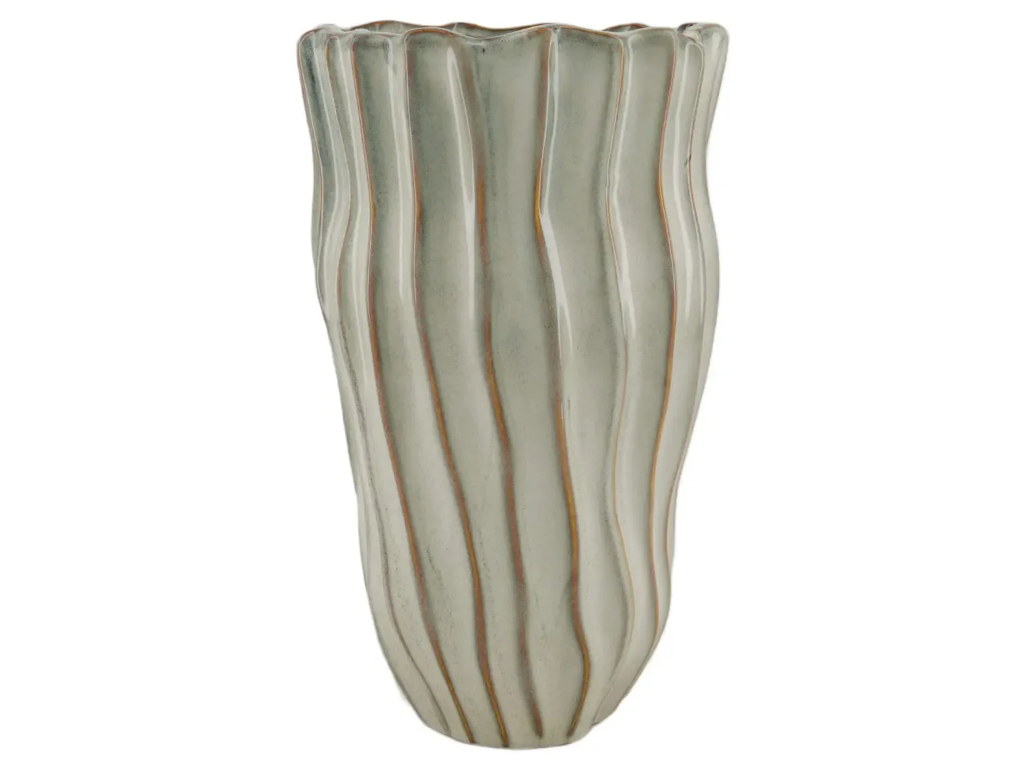 Decofinder Vase Keramik Weiss H: 31 cm | Schubiger Möbel