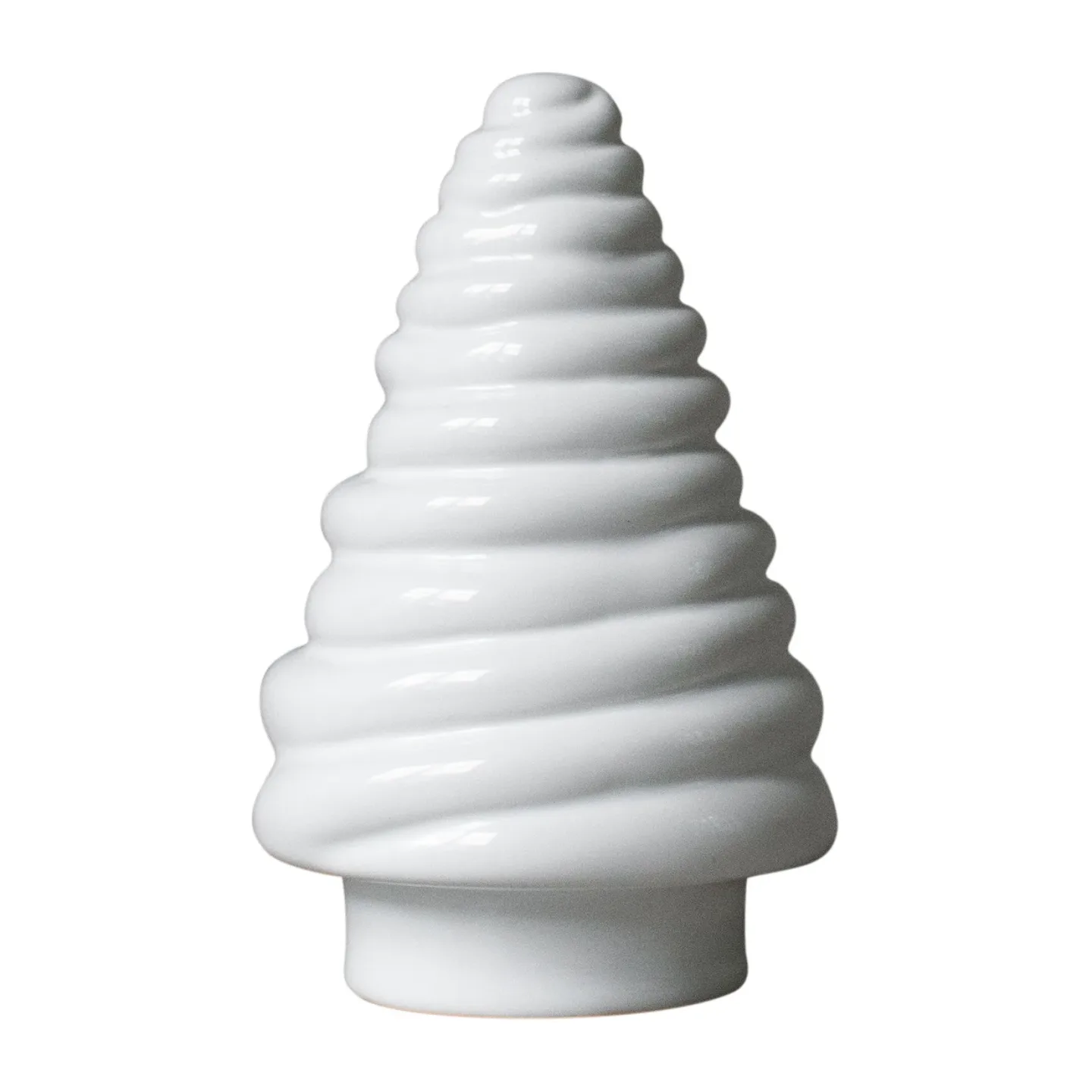 DBKD Curl tree dekorationsgran 13 cm Shiny white