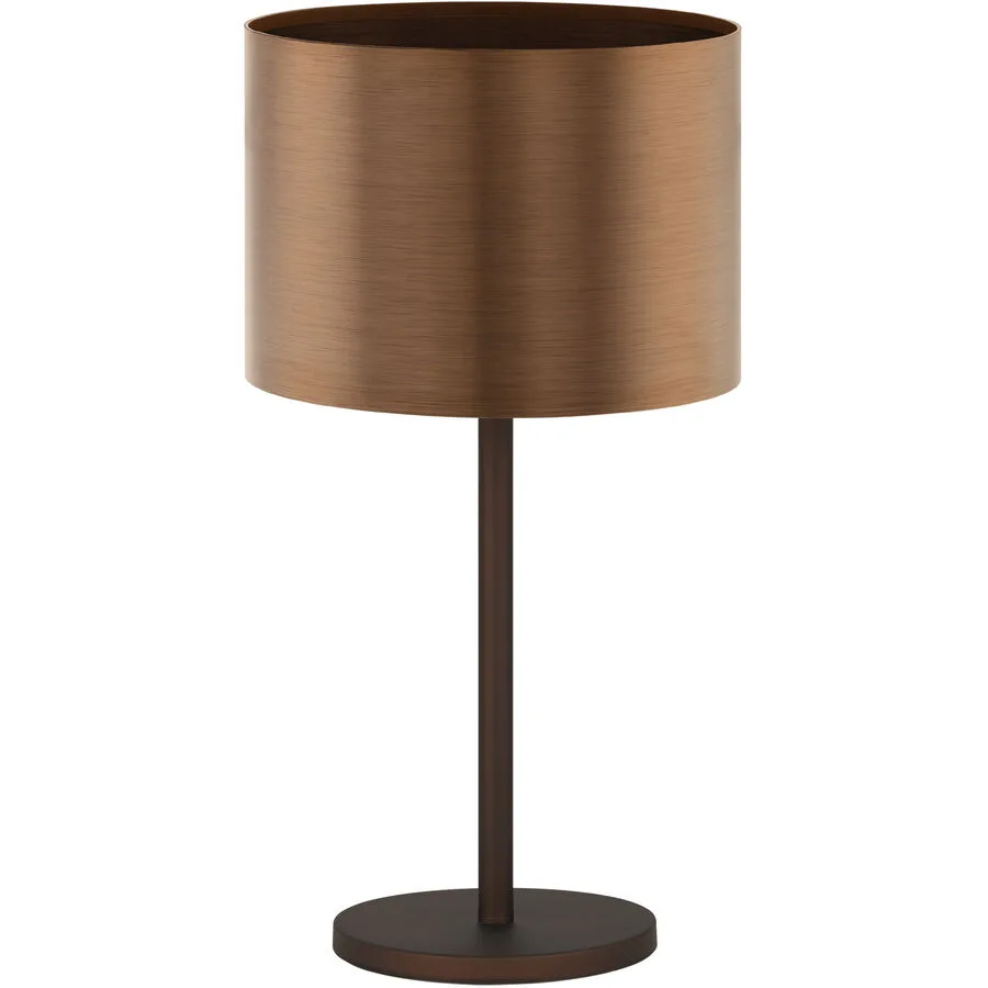 Tischlampe Saganto 1 Braun Kunststoff/Metall 66 cm