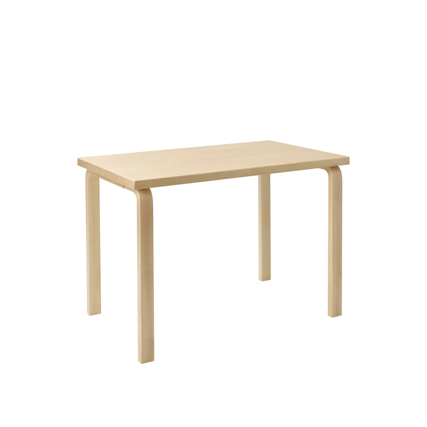 Artek - Aalto bord rektangulärt 80B björkfanér - Matbord - Alvar Aalto - Träfärgad - Trä