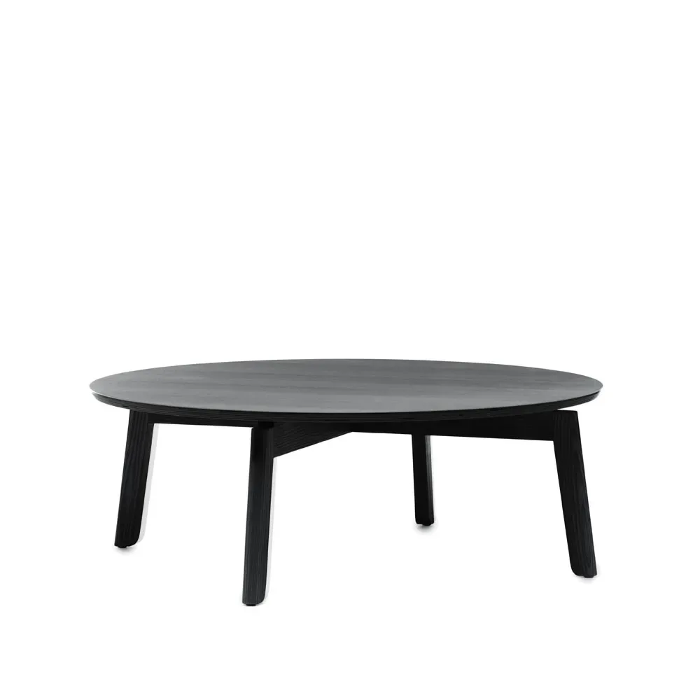 Fogia Area Couchtisch Esche schwarz gebeizt, ø80 h.28 cm