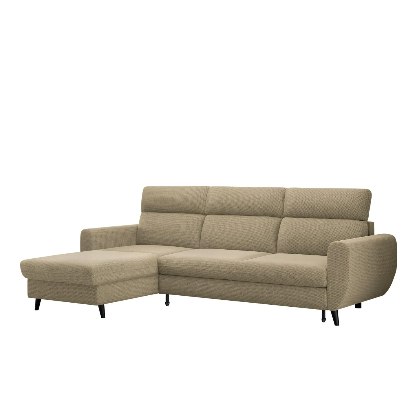 Vylon 3-sits Bäddsoffa med divan - Beige