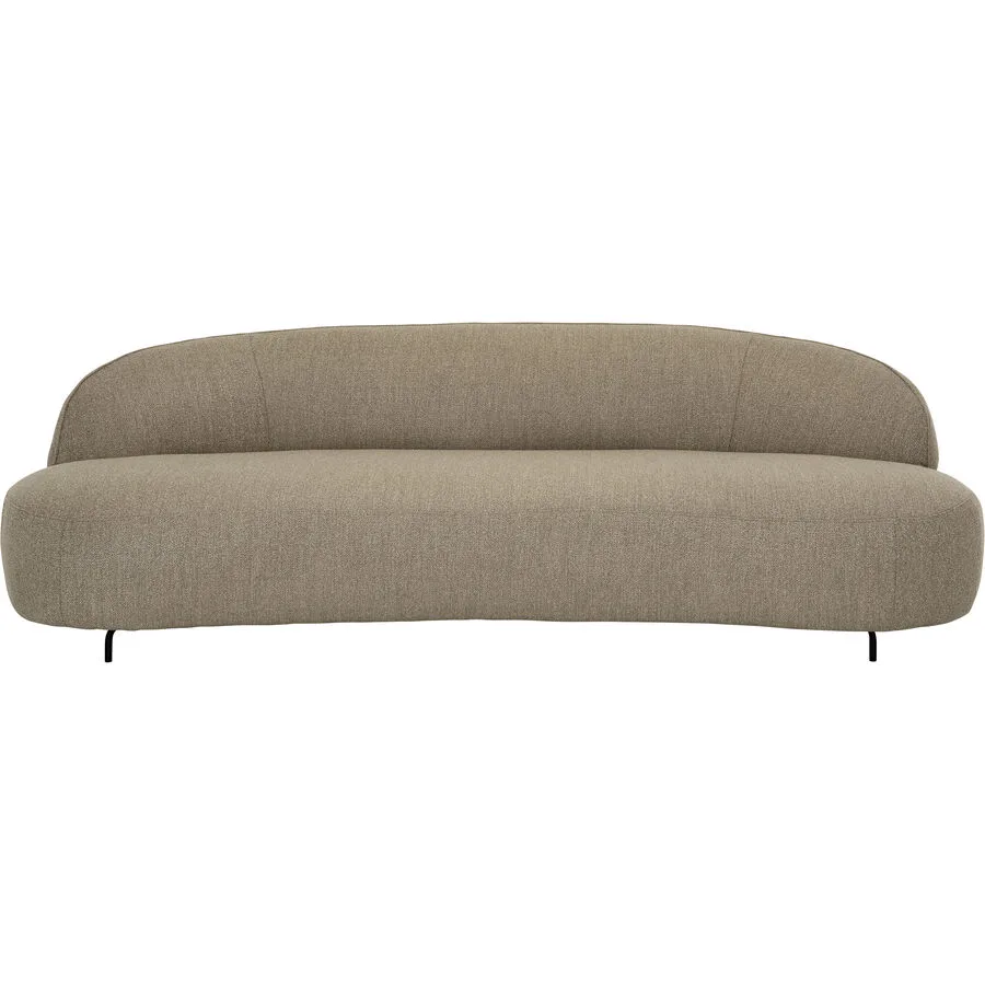Sofa Juria Beige Stoff 224 cm 106 cm