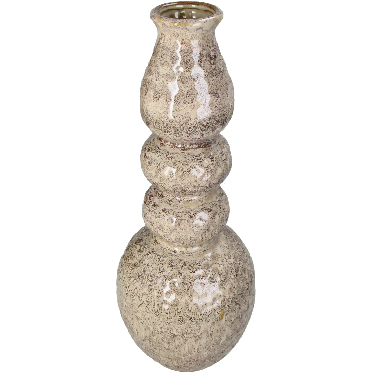 Kersten Vase Keramik, Sand H: 41 cm | Schubiger Möbel