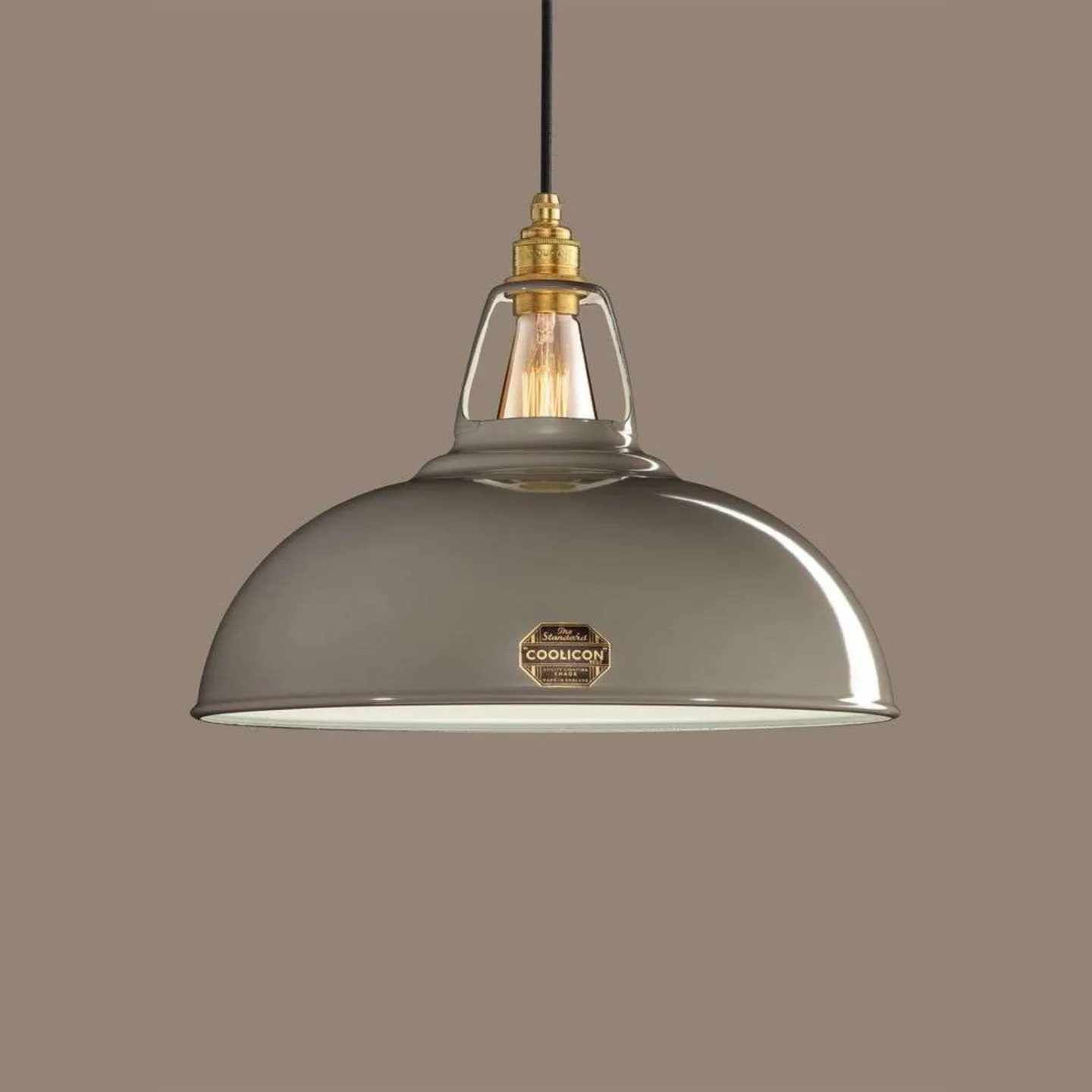 Large 1933 Design Pendelleuchte Original Grey - Coolicon - Wohnzimmer - Metall