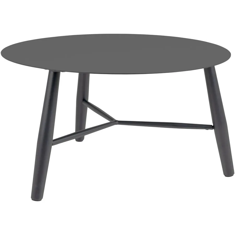 Beistelltisch Vrona Grau Aluminium 75 cm