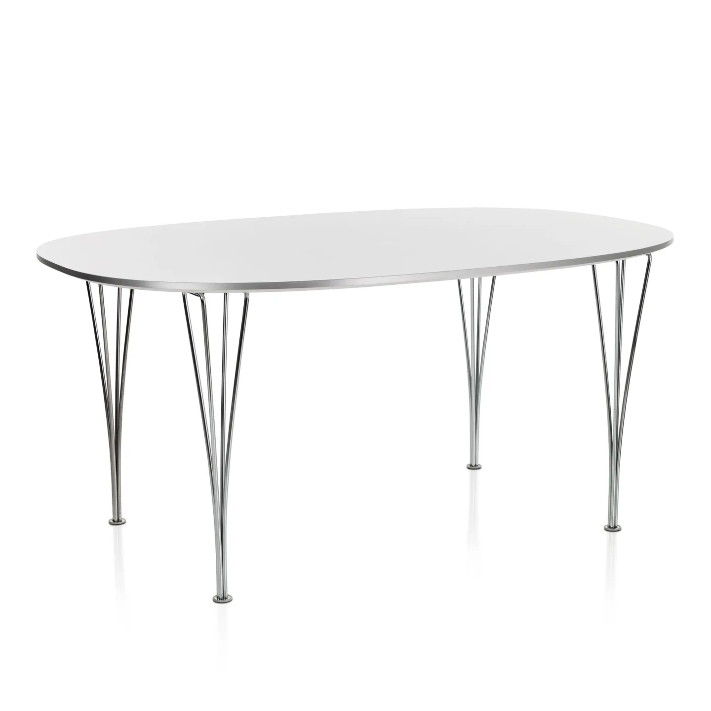 Fritz Hansen - Superellips B617 – 300x130 cm Grey/Warm Graphite - Matbord - Arne Jacobsen,Bruno Mathsson,Piet Hein - Grå - Metall/Trä