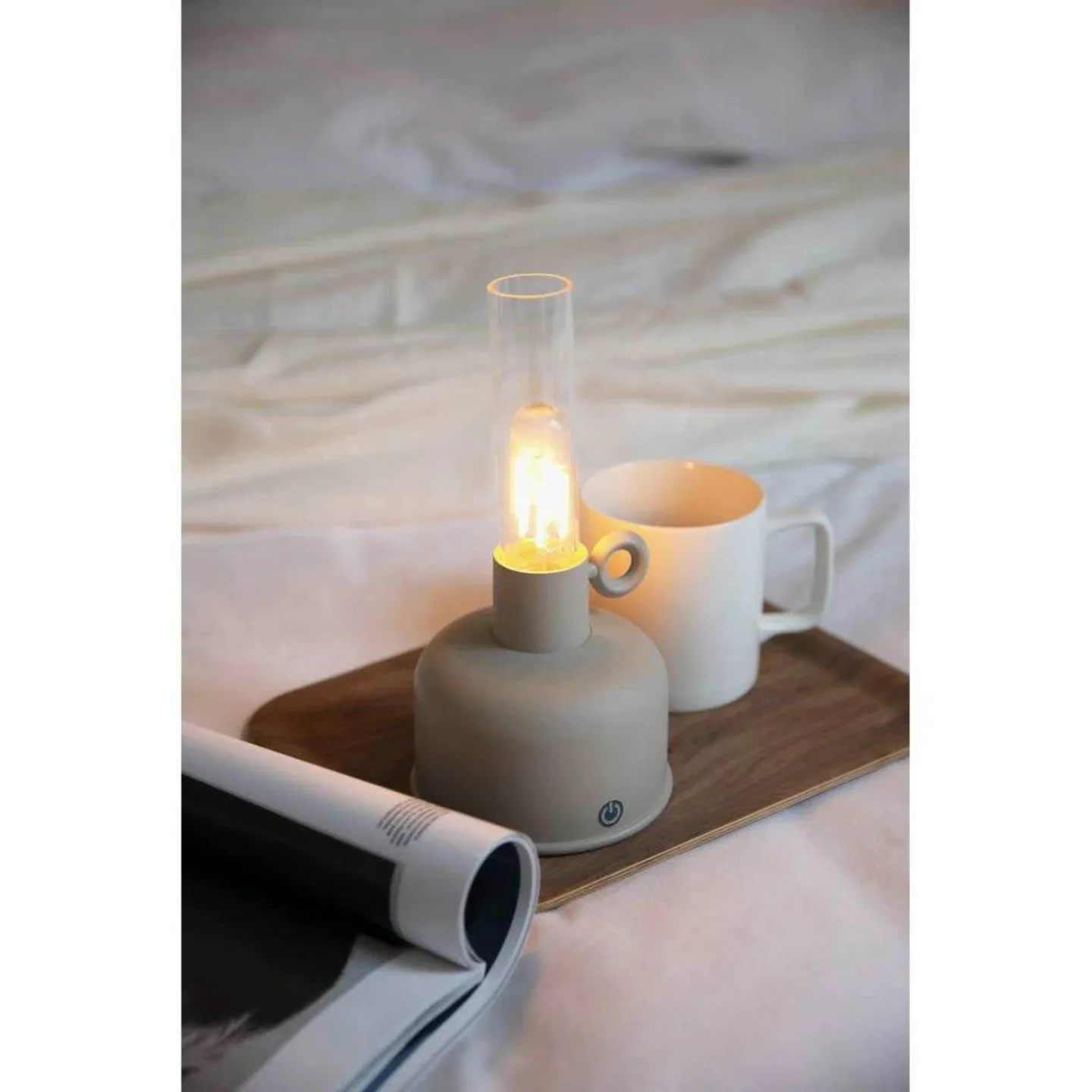 Astrid Portable Tischleuchte IP44 Greige - Markslöjd - Wohnzimmer - Kunststoff