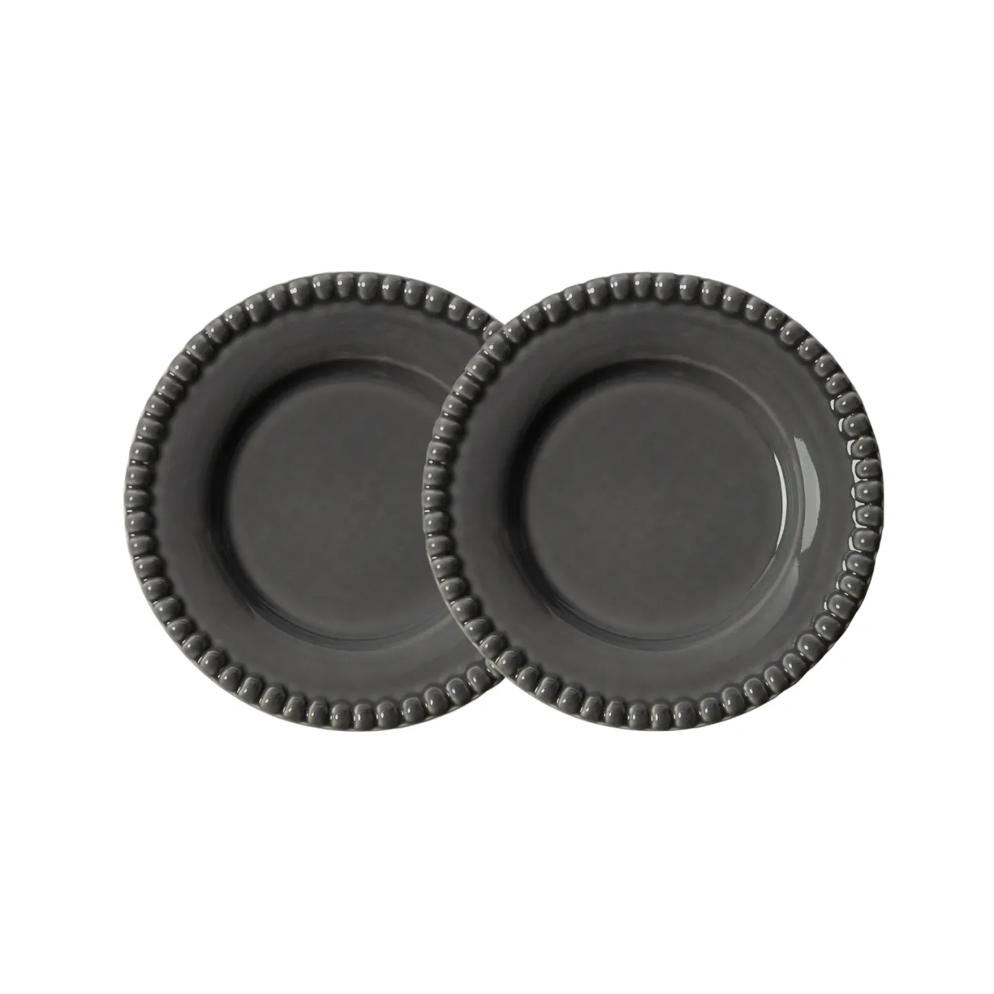 PotteryJo Daria assiett Ø18 cm 2-pack Clean grey