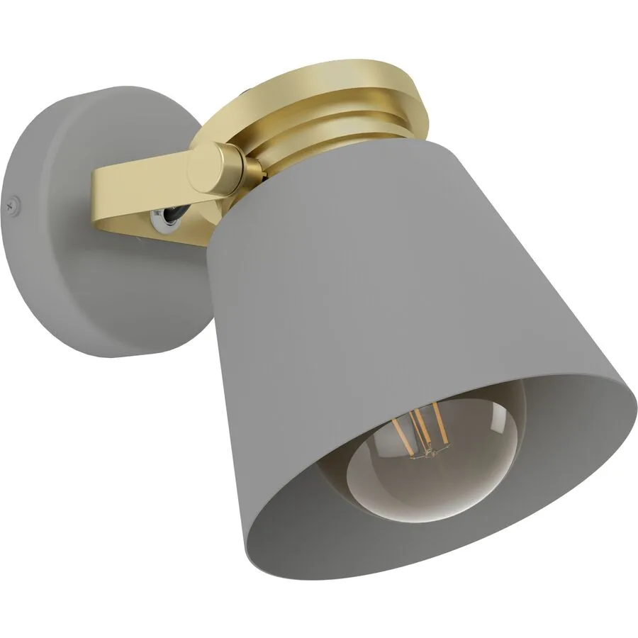Eglo Spot Twicken Gold/Grau Stahl 15 cm 20 cm