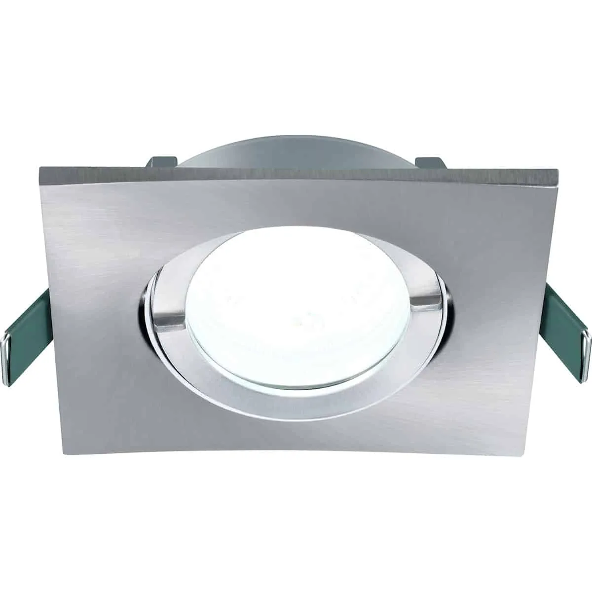 Takspot Inset Trend 75 Swing Square IP44 Borstad aluminium