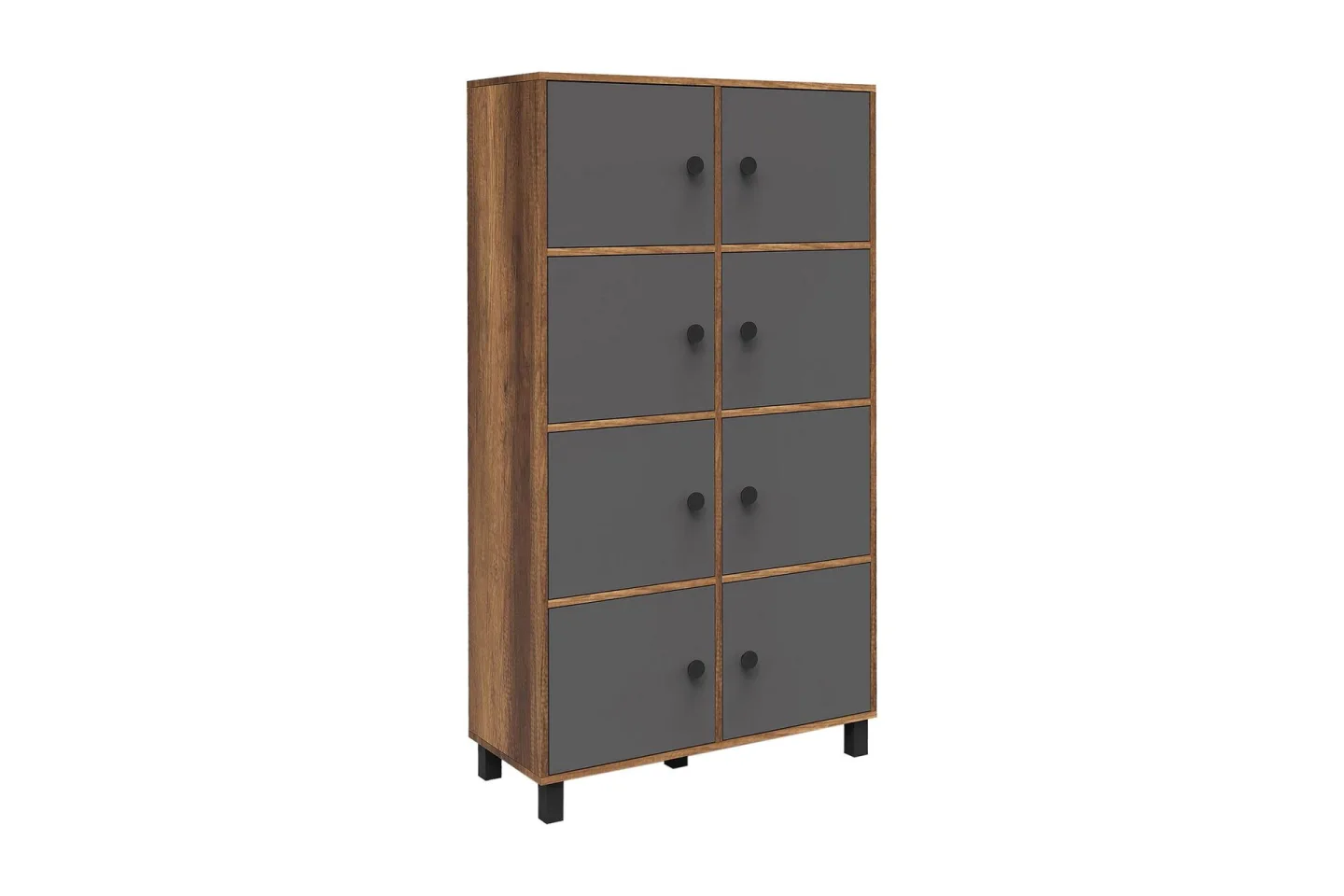 Numandro Highboard 40x96 cm - Teak/Antracit