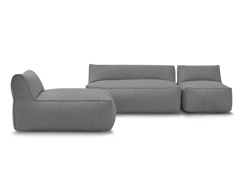 Gartensofa BOBOCHIC RIVIERA Stoff dunkelgrau
