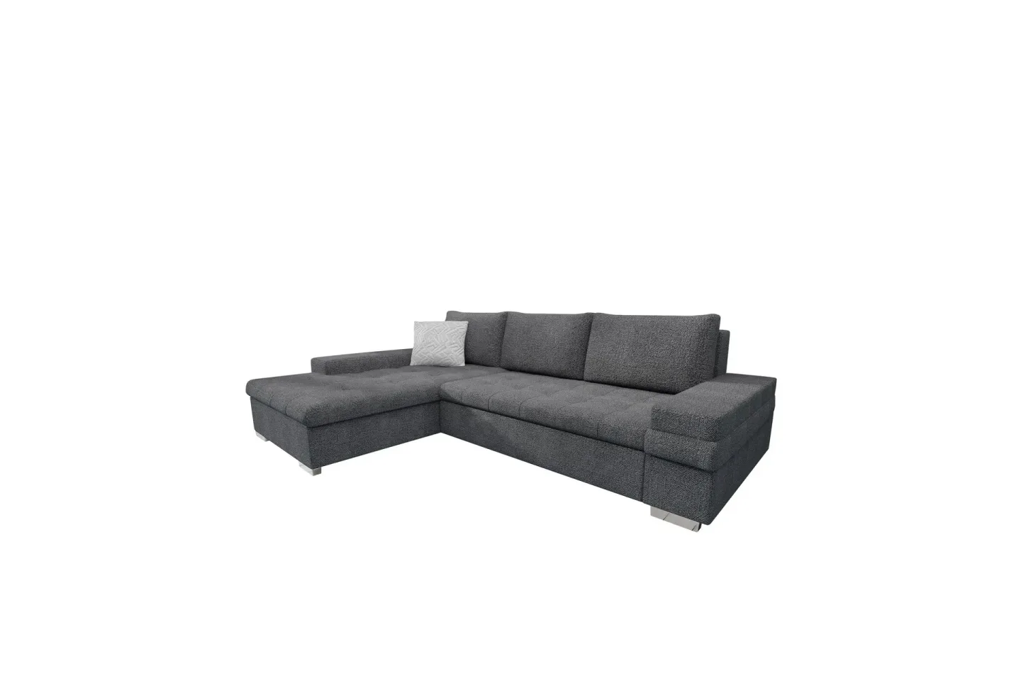 Bunty Bäddsoffa med Divan 3-sits - Mörkgrå/Ljusgrå