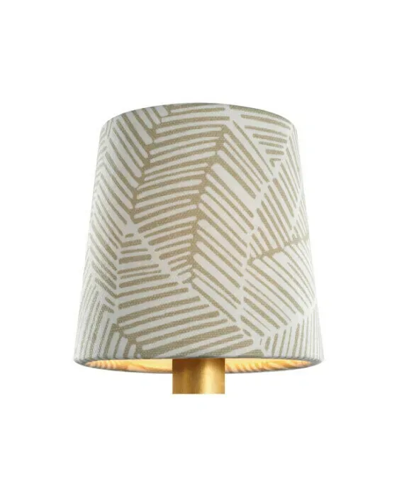 Schumacher 5" Taupe Abstract Leaf Empire Shade