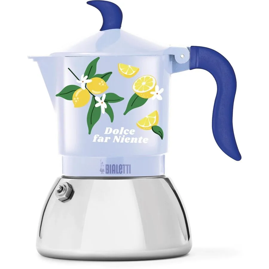 Espresso-Kocher Bialetti Blau, Grün, Grün, Gelb Aluminium/Metall B 12.5 cm - Farbe: Blau, Grün, Gelb