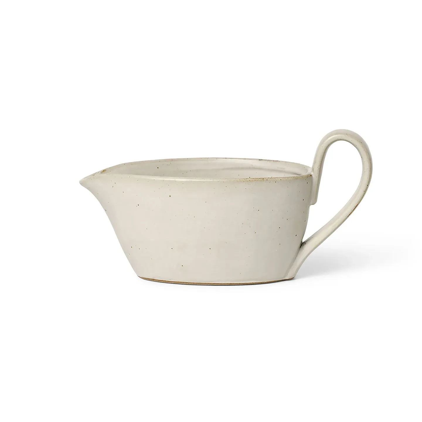 Ferm Living Flow Saucenkännchen 30cl Off-white speckle