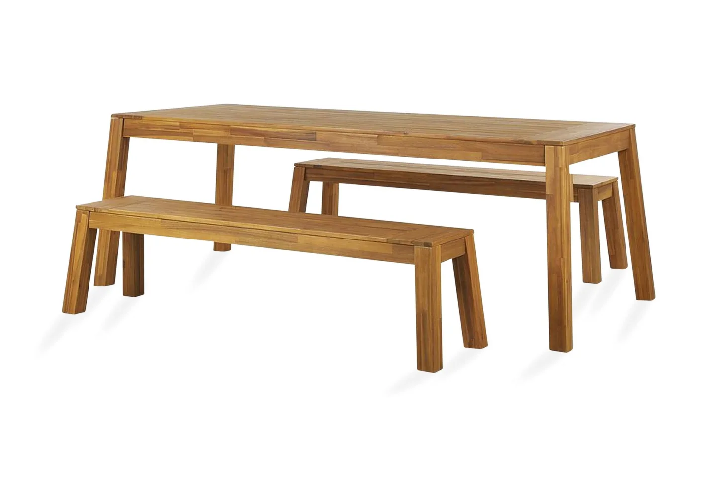 Coteto Matgrupp Utomhus 225 cm + 2 Bänkar Utomhus - Akacia
