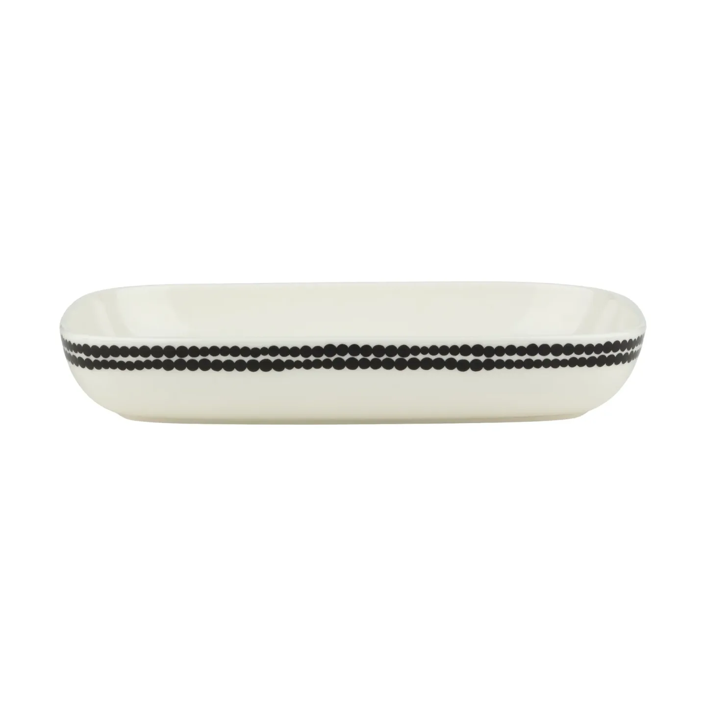 Marimekko Siirtolapuutarha Teller 18 x 25cm Black-white