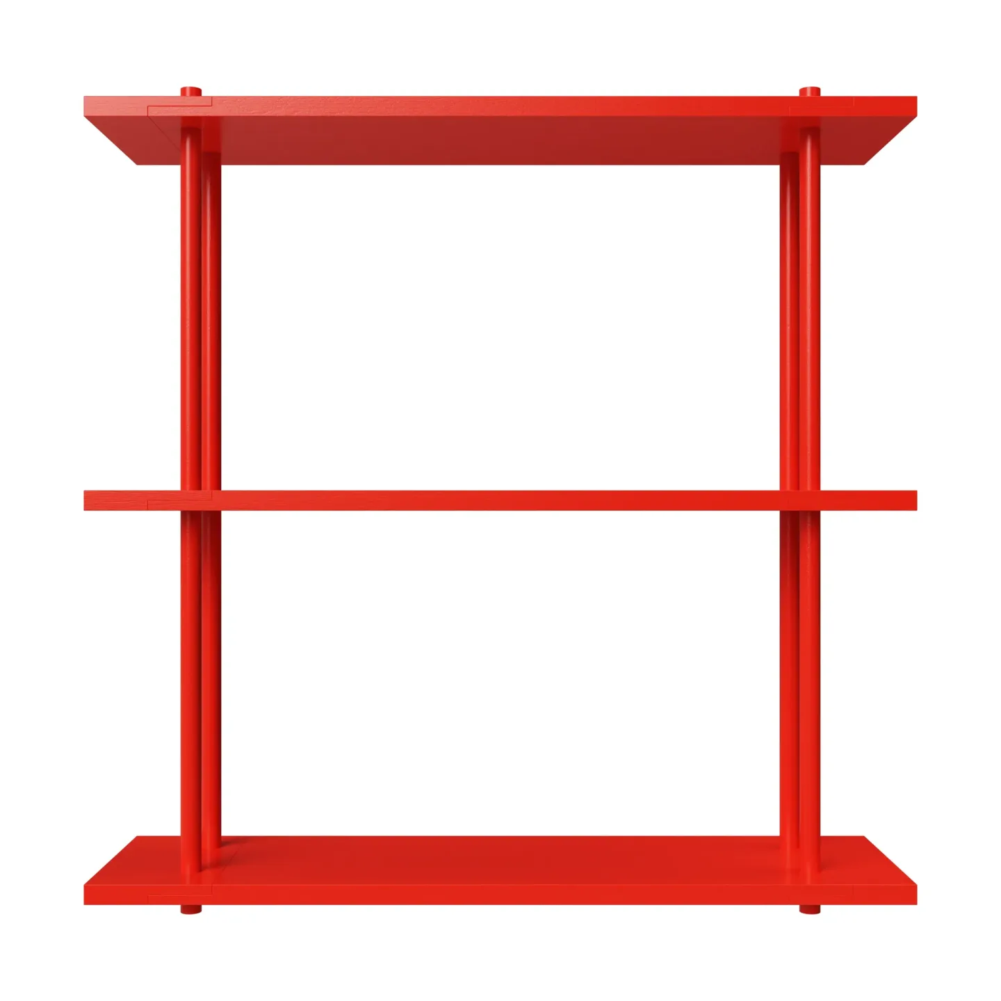 Fogia Bond Wandregal W103 Rote lackierte Birke