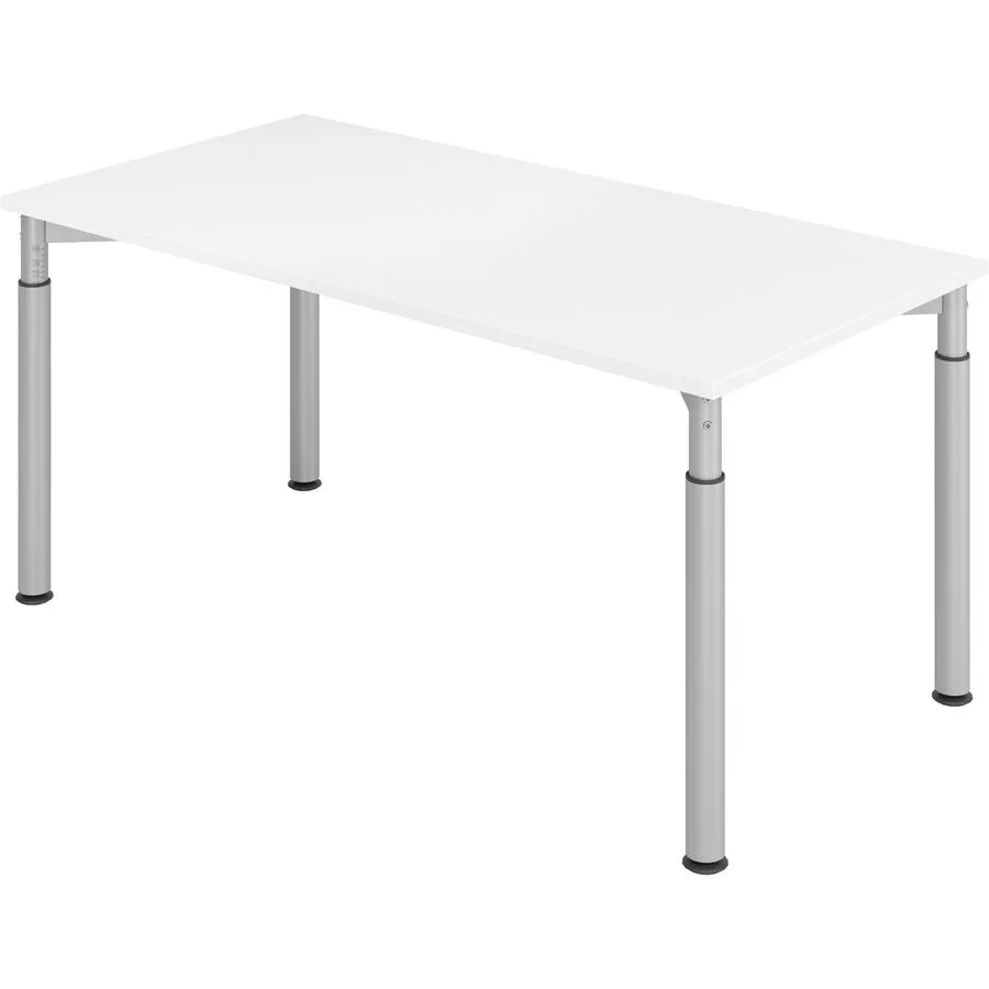 Schreibtisch Office Weiss Holz 160 cm - Material: Holzwerkstoff