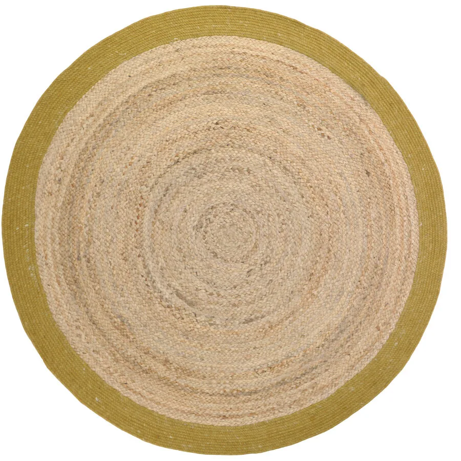 Teppich Josephina Gelb Jute 140 cm 140 cm - Farbe: mango